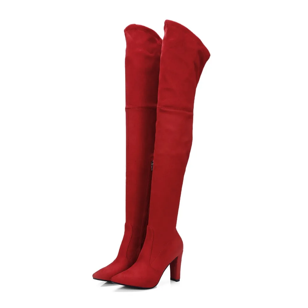 CDPUNDARI/ботфорты из эластичной ткани; женские ботфорты; зимняя обувь; botas mujer bottine femme