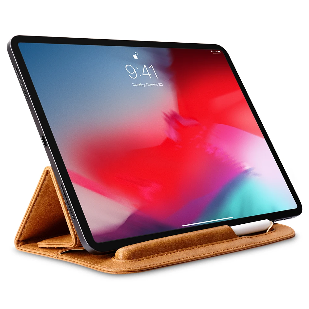 Jisoncase кожаный чехол для iPad Pro 11 дюймов чехол Магнитный стоячий складной чехол для новой версии топ с рисунком «Яблоко»