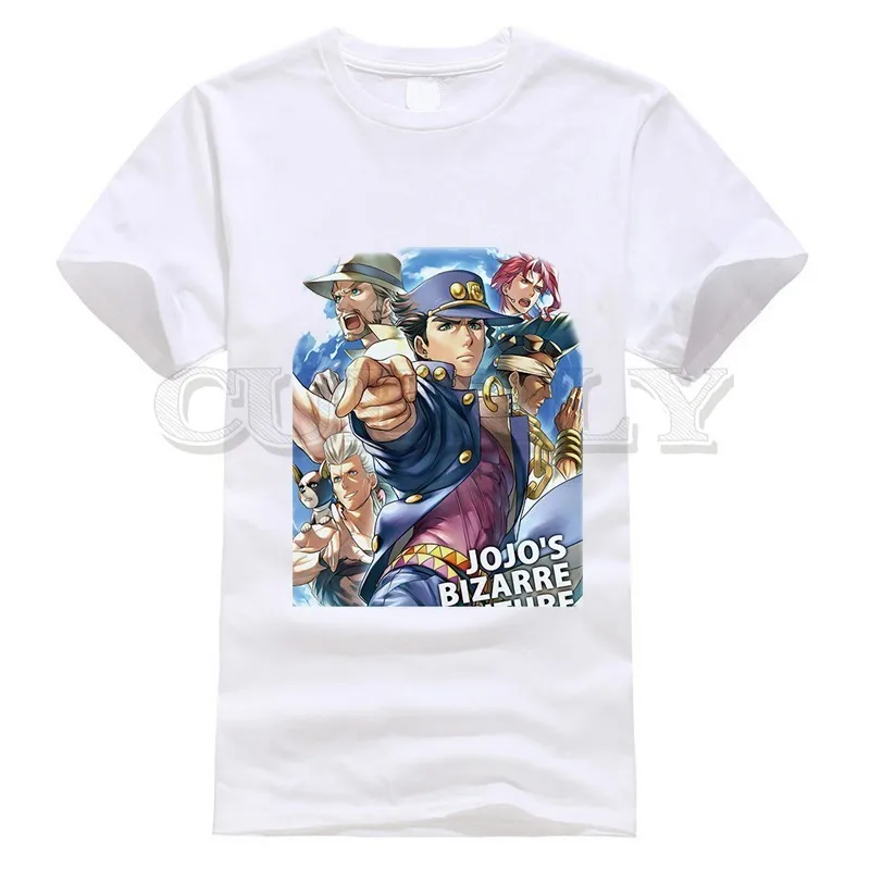 

2019 New T-shirt Jojo Bizarre Adventure Thsirt Cool Japan Anime Cartoon Summer Dress Men Tee Street Funny T Shirt Cozy