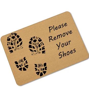 

Remove Your Shoes Anti Slip Doormats Door Entry Front Door Mats Outdoor Entrance Indoor Welcome Home Funny Tapis De Cuisin