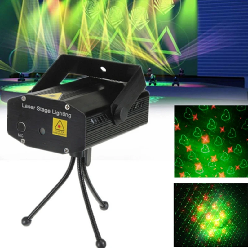 High Quality 4 in 1 Mini Led Stage light Red&Green laser light
