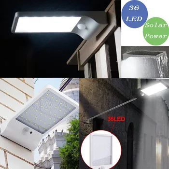

36 LED Solar Lamp Home Garden Solar Powered Motion Sensor Garden Security Lamp Outdoor Waterproof Light bright LED Night Light