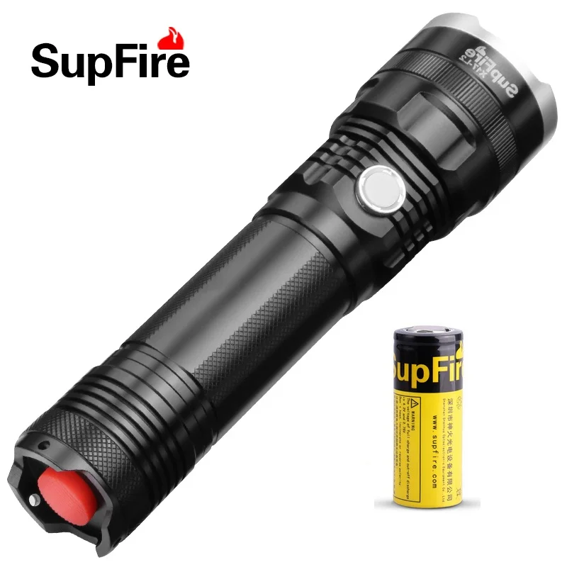 

New SupFire X17 USB Torch Flashlight CREE XM-L2 1100Lumens 5Modes 500Meters LED Flashlight for camping by 18650 Battery