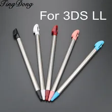 TingDong 100 шт Высокое качество Сенсорный экран Len складной Стилус для 3DS XL для 3DS LL металлический стилус