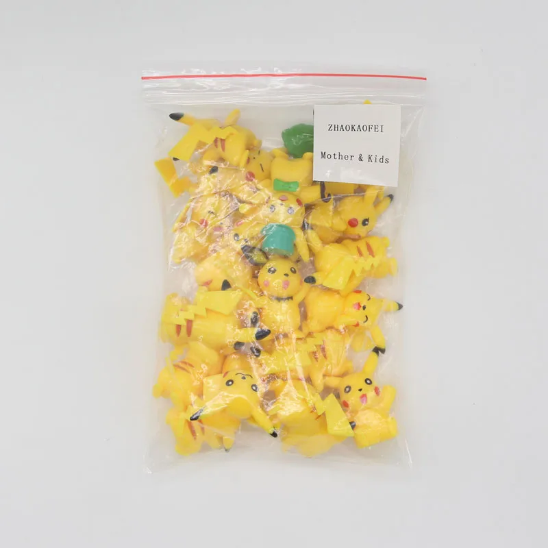 18 шт./компл. Kawaii Pikachu Аниме Фигурки ПВХ игрушки для детей|Игровые фигурки и