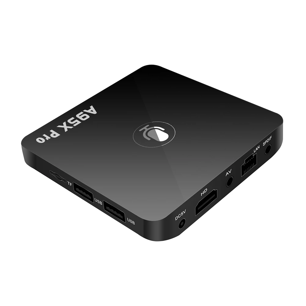 A95X PRO tv Box Amlogic S905W 2 Гб ОЗУ 16 Гб ПЗУ медиаплеер 2,4G WiFi Поддержка Youtube 4K HD 3D tv Android 7,1 Google tv Box