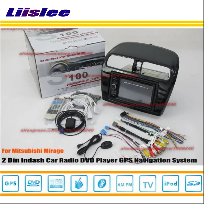 Sale Liislee For Mitsubishi Mirage 2012~2014 Car Radio Stereo CD DVD Player GPS NAVI HD Touch Audio Video S100 Nav Navigation System 4