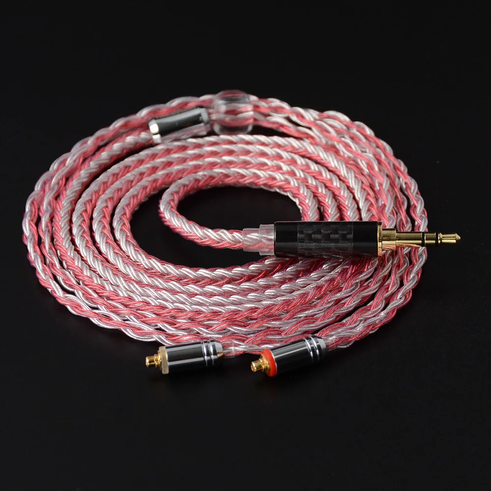 NICEHCK 16 Core Copper Silver Mixed Cable MMCX/2Pin Connector 2.5/3.5/4.4mm Plug For KZZSX/ZSN/AS10 CCAC10/C16 NICEHCK NX7/F3/M6