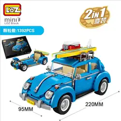 LOZ мини блоки техника город автомобилей мини модель гоночный автомобиль 2 в 1 фигурка сборки игрушки для детей с Коллекция значение 1114