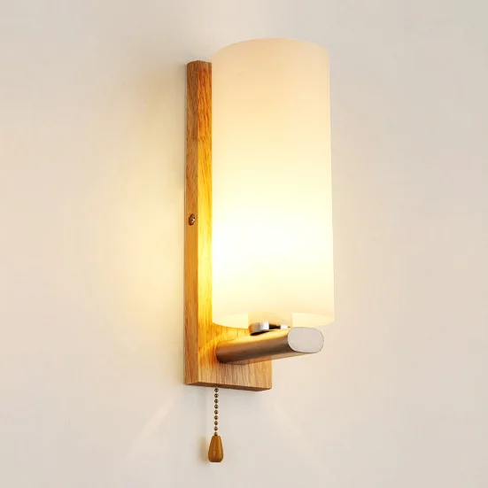 

Modern Nordic Wood Eclipse LED Wall Lamp Sconce Light Home Porch Bedroom Bedside Wall Lamp Lighting Fixture Wall Art Home Decor
