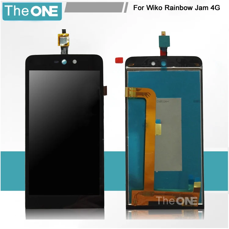 

100% Tested For 5'' NEW Arrival LCD Display + Digitizer touch Screen For Wiko Rainbow Jam 4G LCD Wholesale