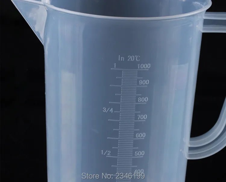 3pcs 1000ml High Quality Pp Plastic Beaker Liquid Powder Measuring Equipment With Handle Scale School Lab Kitchen Coffee Shop Equip Shop 100 Ml1 Ml Aliexpress