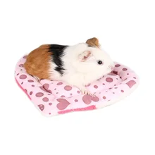 В форме сердца морская свинья коврик зимний теплый мягкий коврик для подушки маленькие животные шиншилла кролик кровать маленькие аксессуары для домашних животных