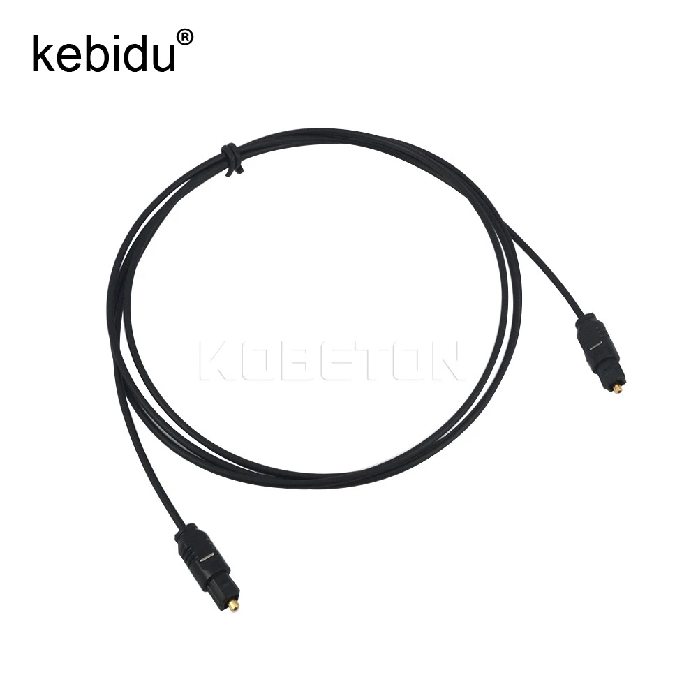 Kebidu 1 м цифровой Toslink оптический ПВХ волоконно аудио шнур 3 фута OD 2 мм AV звуковой