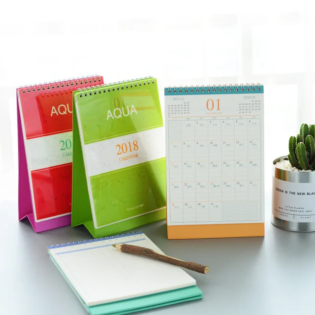 table calendars 2018