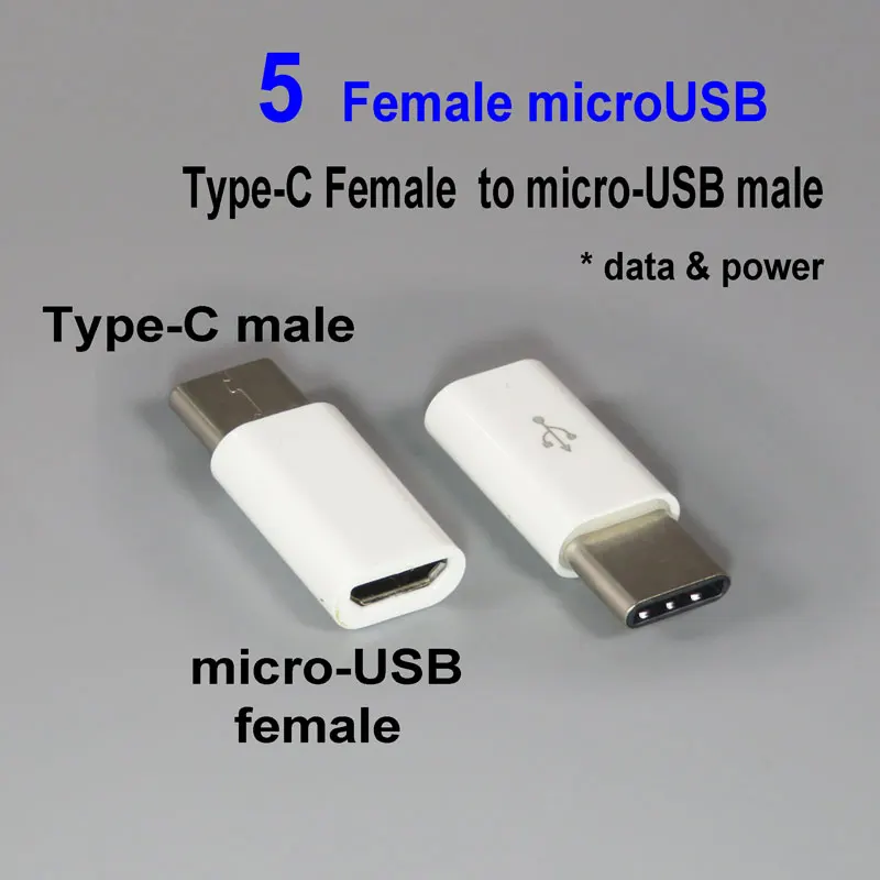 PCTONIC type-C USB OTG адаптер для micro-USB type-A конвертер «Мама-папа» телефон USB кабель для флеш-накопителя жесткий диск huawei - Цвет: 5 Female microUSB