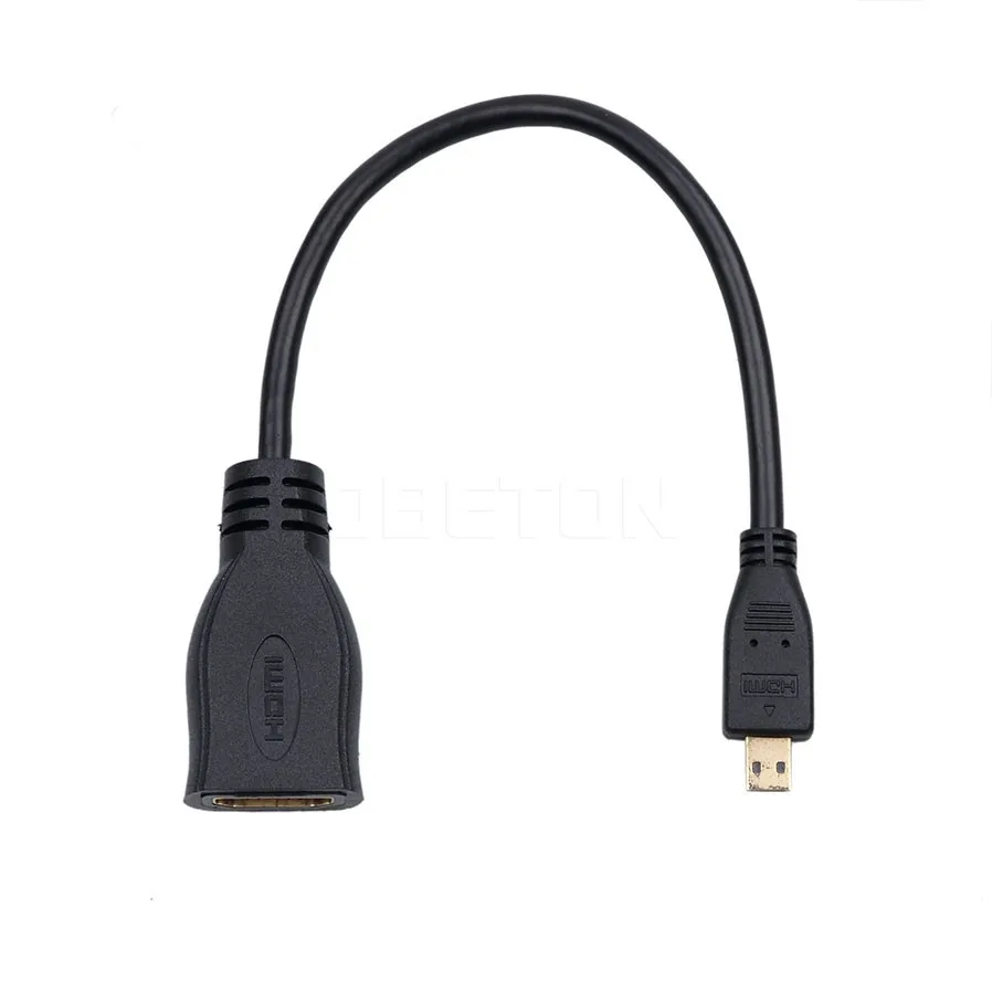 6 дюймов 6 ''Micro HDMI Тип D штекер HDMI тип A Женский Кабель-адаптер 15 см