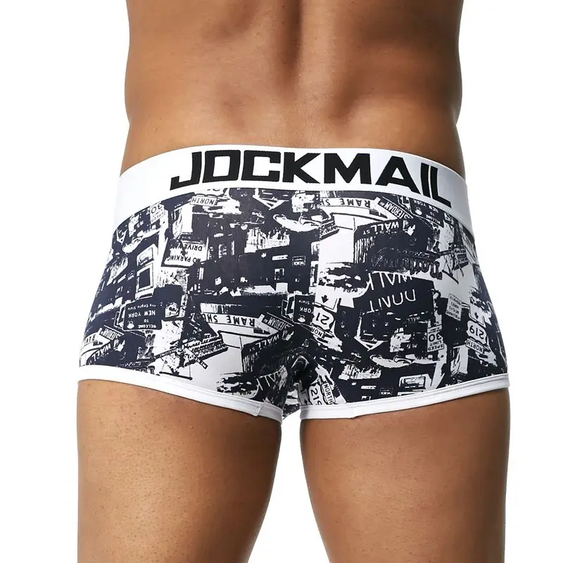 JOCKMAIL, брендовые боксеры, мужское нижнее белье, дышащий хлопок, модные сексуальные боксеры, шорты для мужчин, cueca, боксеры, calzoncillos hombre, боксеры marca
