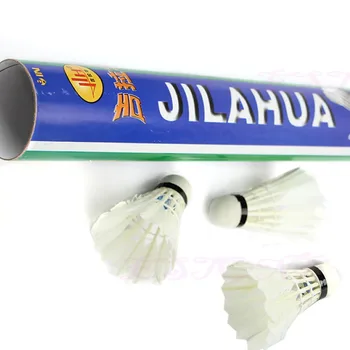 

12X Training Sports White Goose Feather Birdies Ball Game Shuttlecocks Badminton