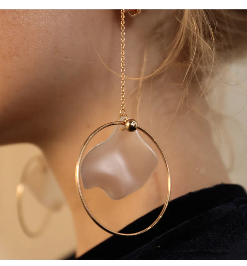 

2019 Fashion Earrings For Women Round Shell Earring Metal Charming Bohemian boucles d'oreilles pour les femmes Drop Jewelry E111