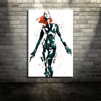 

Black Widow Marvel Movie Canvas Poster Wall Art Print Kids Decor Home Decor