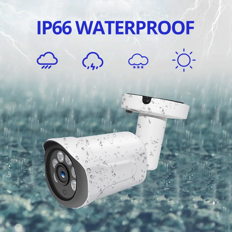 Wetrans POE Комплект охранной камеры CCTV 8CH 1080P NVR H.265 водонепроницаемый 2MP камера набор