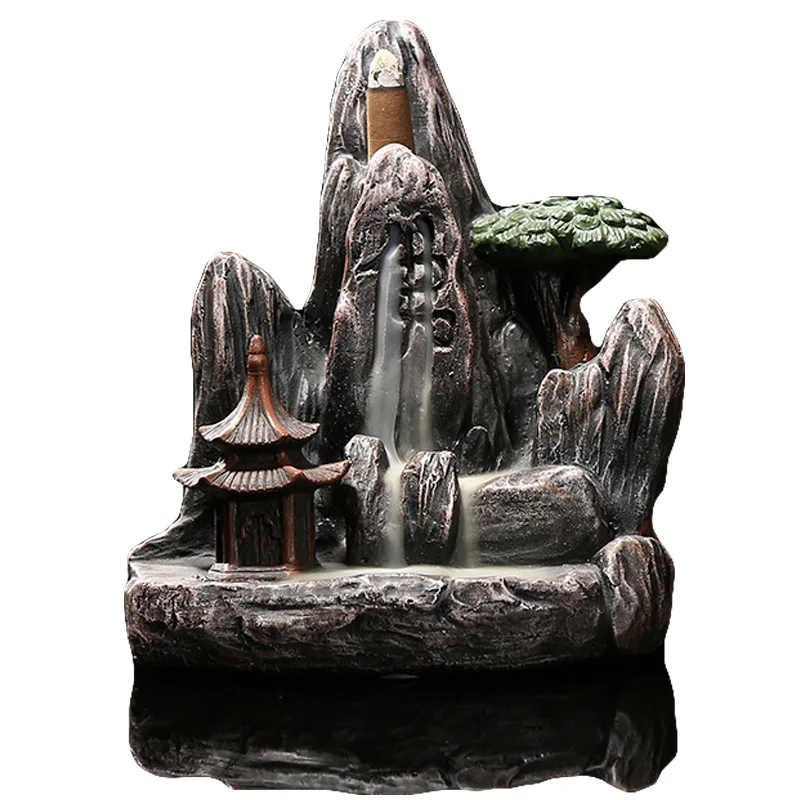 Moylor Ceramics Lofty Mountains and Flowing Water Incense Censer