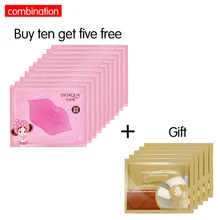 10 P Кристальный коллаген для губ маска+ подарок 5 P маска для глаз Коллаген против старения морщин увлажняющий экстракт гель патч панель усилитель гель Уход за губами