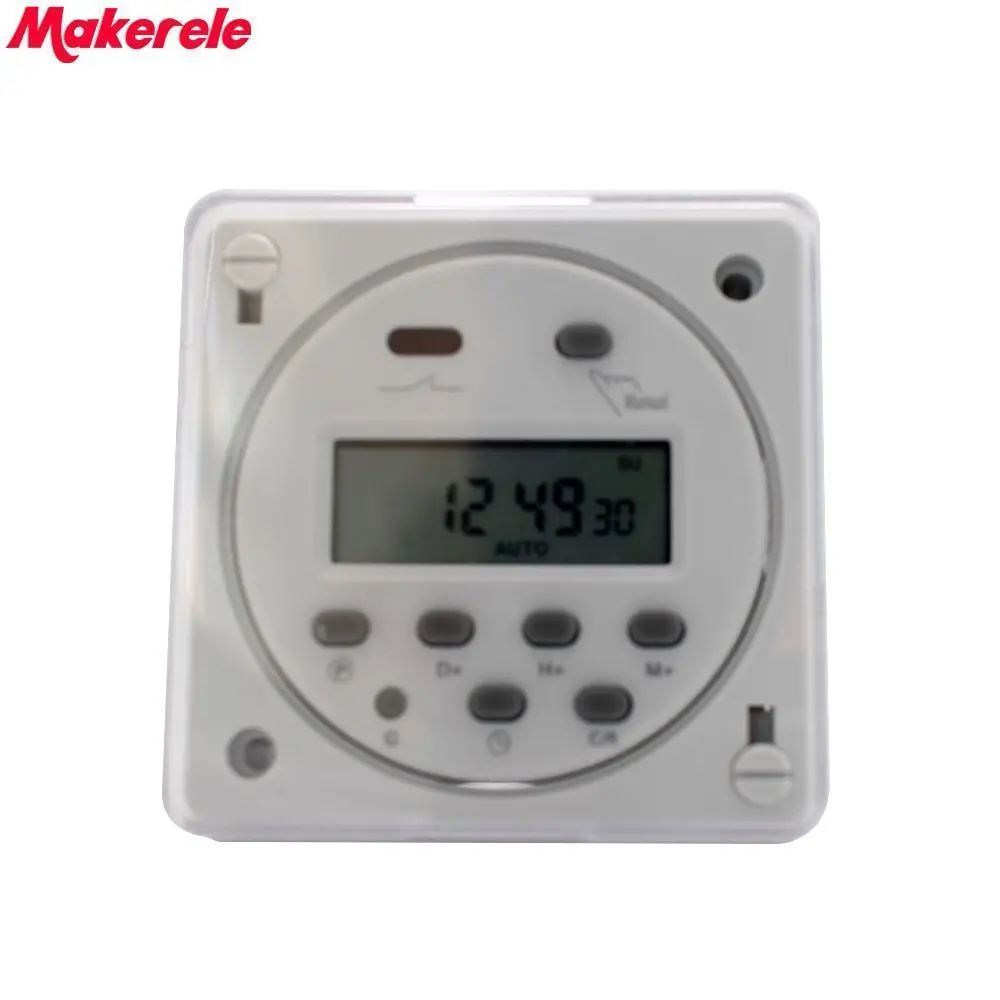 

CN101A with Shell LCD Power Digital 12V/24V/110V/220V AC/DC 7 Days Programmable Timer Time Switch Makerele