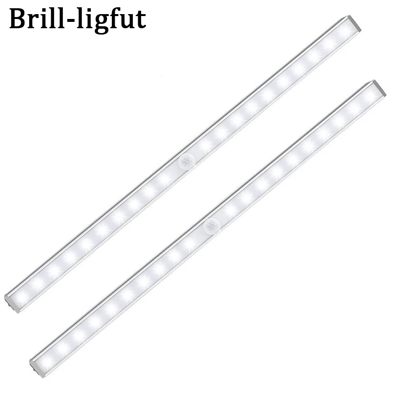 Kopen Battery Operated 20 Led Onder Kast Licht Draadloze PIR Motion Sensor Nachtlampje Voor Keuken Slaapkamer Garderobe Kast wandlamp