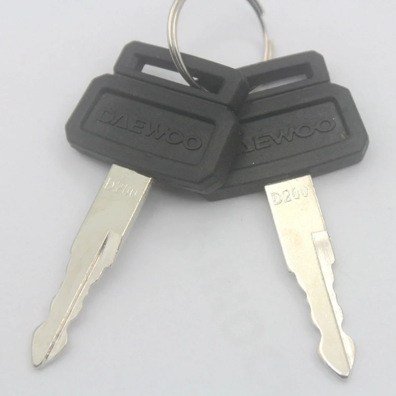 

2 Pcs D200 Ignition Keys Replacement Part for Daewoo Parts 3 year warranty