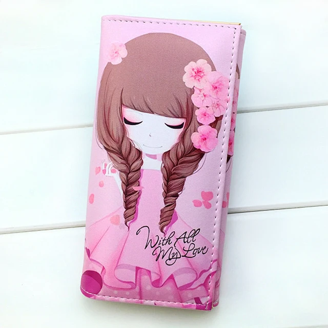 

Fashion Lady Purses Clutch Coin Purses Cute Girls Pattern Woman Wallets Cards Holder Students Money Bags Burse Carteira Feminina