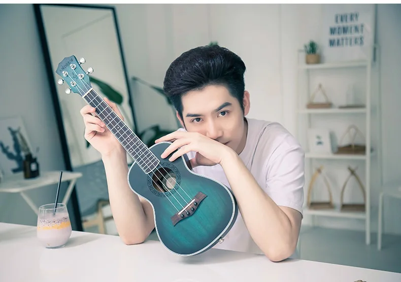 Ukulele 23 26 дюймов концертная красная мини электрическая акустическая гитара 4