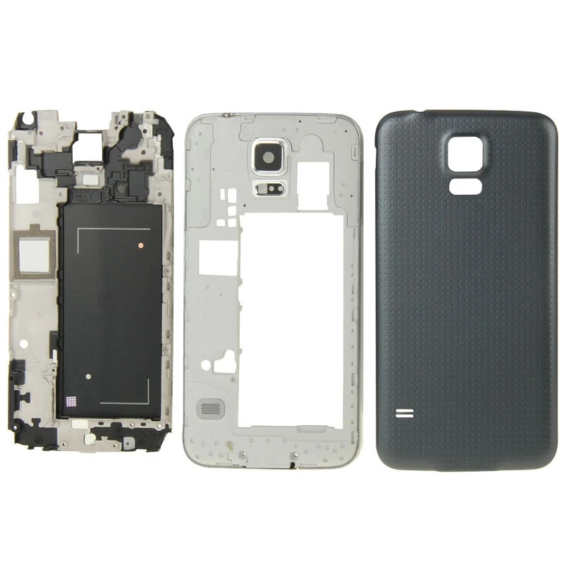 Полный Корпус Лицевая панель Крышка Замена для Galaxy S5/G9008V|Корпусы и рамки
