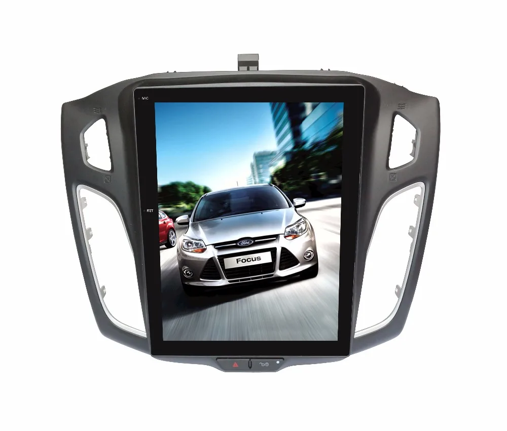 Top Android 1/2GB 16/32/64GB GPS Navi 10.4" Vertical Screen Tesla Style Car DVD Multimedia for Ford Focus 2012-15 with BT/RDS/Radio 0