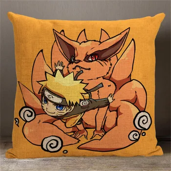 

Amellor 45x45cm Anime Naruto bijuu Kurama Gaara Itachi 3D Print Cushion Square linen fabric Cushion Home Cheap Pillow gifts AM44