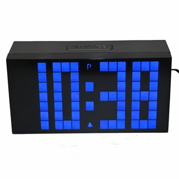 

Desktop LED Digital Alarm Clock Countdown Timer with Calendar Temperature Large Numbers Easy Read Battery Back up Wall Mountable