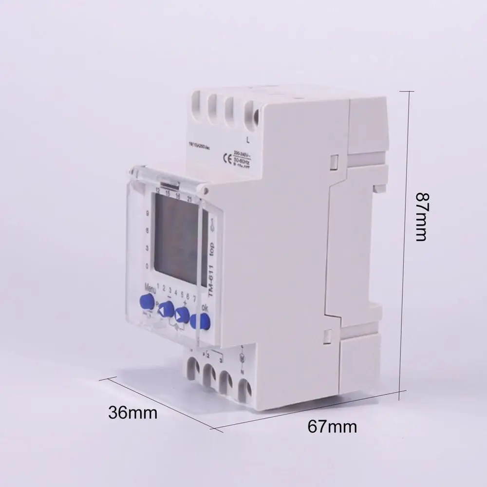SINOTIMER 220V TM611 одноканальный таймер 7 дней 24 часа программируемый электронный lcd