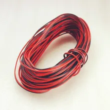 

20 meters 22awg Extension Cable Wire Cord led Strips Single Colour Red/Black 2pin Hookup Wire