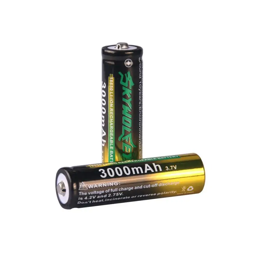 4x3000 mAh li ion 3 7 V 18650 перезаряжаемая батарея для фонарика лампа факел Путешествия