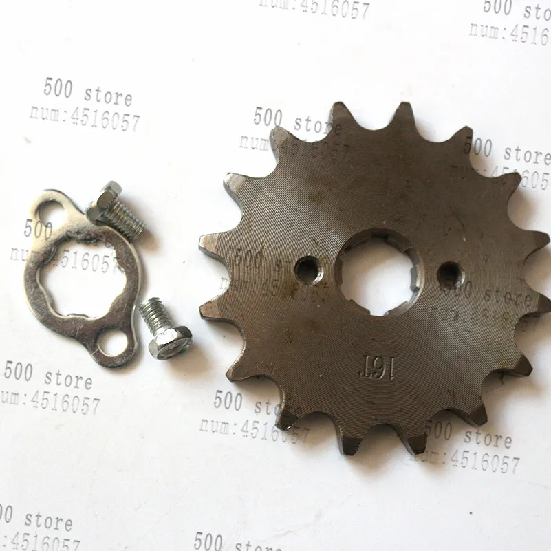 

Front Engine Sprocket 520 16T Teeth 20mm For 520 Chain With Retainer Plate Locker Motorcycle Dirt Bike ATV Parts