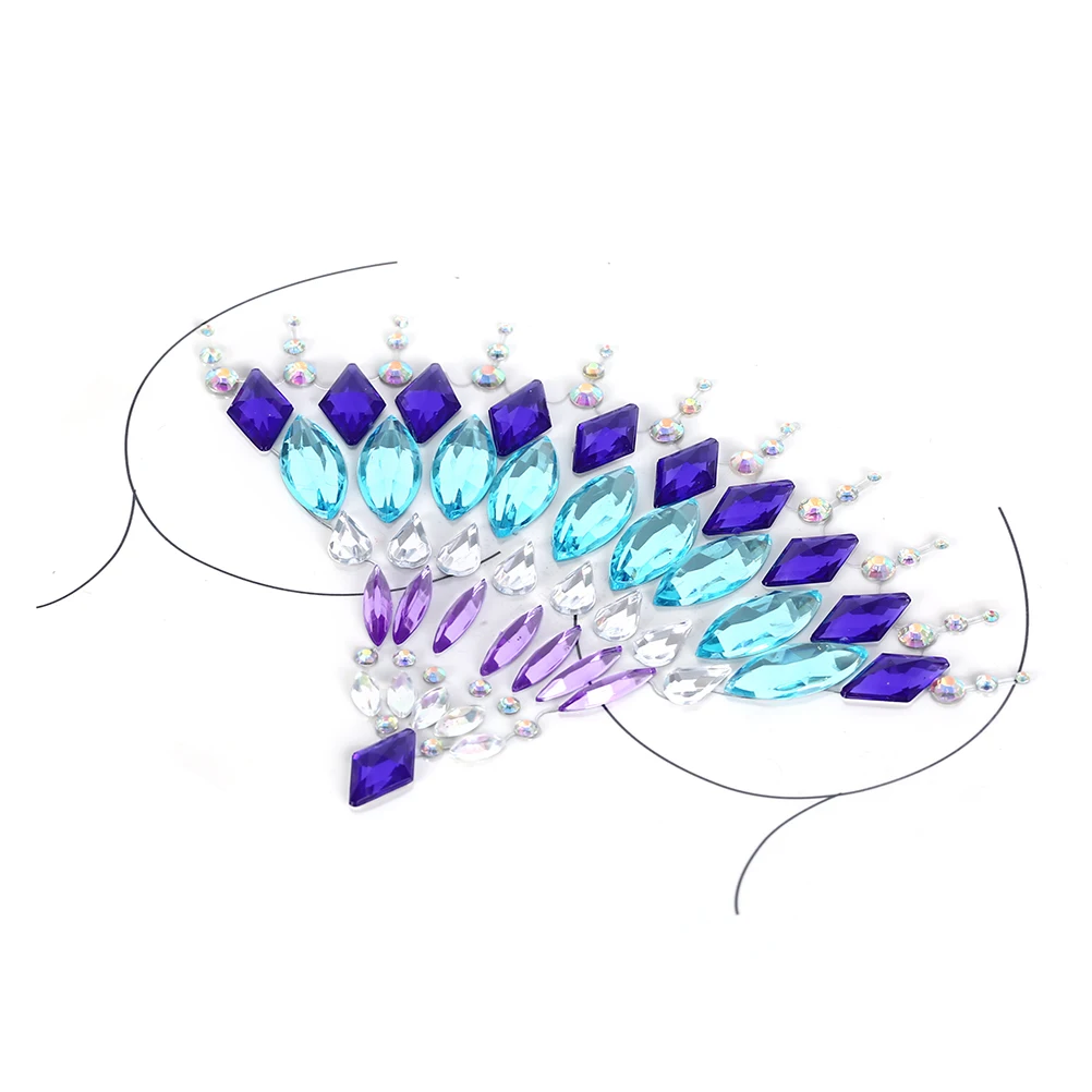 1Pc Bra Breast Pasties Adhesive Stickers Crystal Bra Stickers Women Bra