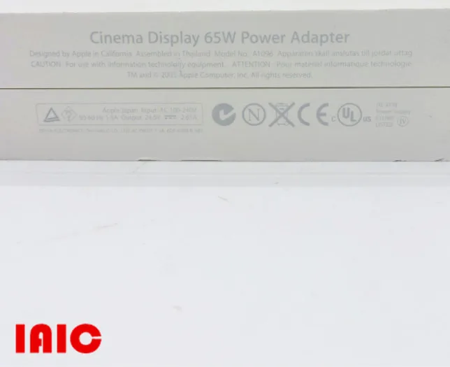 

CNDTFF 65W Power Adapter Power Supply For A1096 A1081 20" Cinema HD Display,M9177,661-3760, 661-3366(no power cord)