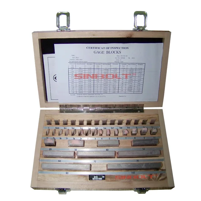 Buy 38pcs/set, 0 Grade,Block gauge set, (1.005 100mm