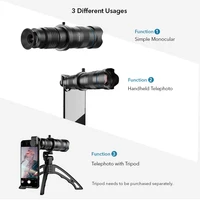 APEXEL HD 36X Telephoto Monocular with Selfie Tripod for iPhone Samsung Other Smartphones Travel Hunting Hiking Sports 2