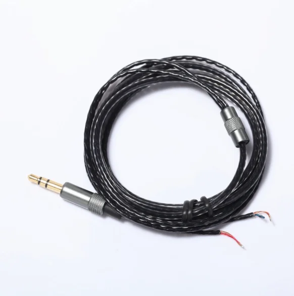 

2019 New 1.2M High Qulity silver-coated copper wire Earphone Maintenance Wire for DIY Replace Headphone Cable 3.5mm Audio Cable