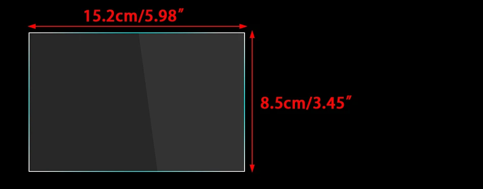 DWCX Авто 15,2x8,5 см Высокое разрешение сенсорный экран протектор Подходит для Honda Civic 7 дюймов старый стиль