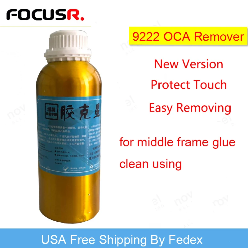 

USA Free Shipping By Fedex 9222 Liquid Glue Remover For middle frame glue clean using Screen Adhesive Glue Removing