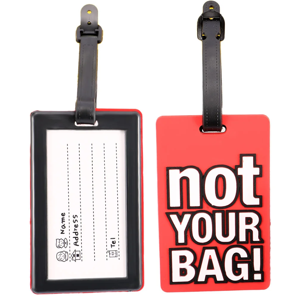 

Letter Sign Suitcase Silicone ID Card Luggage Handbag Large Luggage Label Bag Tag Portable Secure Holiday Travel High Quality