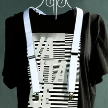 1 шт. мужской женский зажим на регулируемых эластичных штанах Y-back тонкие подтяжки ремень стильный